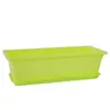 Nueva Maceta para Plantar Verduras Maceta para Plantar Verduras de Balcón Caja de Plantación para el Hogar Maceta Rectangular Grande para Verduras Maceta de Plástico de Resina para Flores