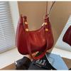 Bolsas de Mujer Transfronterizas 2026 Nueva Versátil Bolso de Axila Cuero de Cera de Abeja Tendencia Alta Calidad Textura Bolso de Hombro Bolso Cruzado