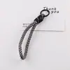 Estilo Ins Rayado Bloque de Color Correa Corta para Teléfono DIY Hecha a Mano Correa de Muñeca Antiperdida para Taza de Agua Material Accesorios Pequeños