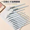 Set de 12 Piezas de Pinceles para Sombras de Ojos, Pinceles para Delineador, Pinceles para Labios, Pinceles de Detalle, Pinceles para Sombra de Nariz, Pinceles de Maquillaje, Set Completo de Herramientas de Belleza de Cangzhou
