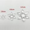 Cortina Transparente Pequeña de Copos de Nieve DIY Colgante Accesorios de Navidad 6cm Seis Pétalos Simulación de Copos de Nieve de Cristal Decoraciones