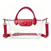 Bolso de Mano Transparente de Gelatina de PVC para Mujer, Cruzado Impermeable de un Solo Hombro, Estilo Longchamp, Bolsa Ita