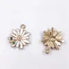 Acessórios de joias estilo coreano Margarida diy pingente único liga gota óleo colar brincos brincos acessórios acessórios transfronteiriços