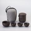 Conjunto de chá de viagem de areia roxa, conjunto portátil para uso doméstico, expresso, xícara, chá de viagem ao ar livre, artefato, carro, presente de acompanhamento