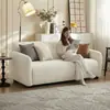 Sofá novo modelo 2026, sofá de tecido para apartamento pequeno, sofá-cama preguiçoso para sala de estar, adequado para apartamentos de aluguel, luxo leve, design moderno