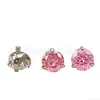 Aleación de Titanio F136 14g Barra Recta Piercing de Ombligo Piercing de Lengua Joyería Zirconia de Tres Puntas Rosca Interna Cabezal de Repuesto