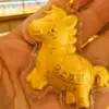 Año Nuevo del Caballo Dibujo Animado Pony Colgante Individual Llavero Colgante para Teléfono Colgante para Bolso Adorno Colgante Creativo