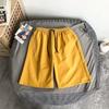 Verão Masculino Casual Solto Shorts Estudante Reto Cor Sólida Esportes Casual Praia Calças Coreanas Moda Calças