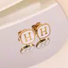 No es necesario quitarse los pendientes al ducharse, tachuelas para el cartílago de titanio, pendientes de gota de aceite, accesorios de diseño para el día a día, joyería de oído de moda al por mayor