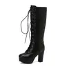 Botas de Caballero Botas con Cordones Botas Altas Martins Talla 32 Talla Tabla de Agua Botas de Tacón Alto 49 Grueso Comercio Exterior Nuevo Mujeres Europeas y Americanas