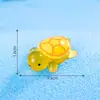 Miniatura de Paisagem Par de Tartarugas Fofas que Brilham no Escuro, Decorações DIY para Aquário, Pequenos Enfeites de Mesa