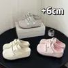 Zuecos de Plataforma sin Cordones para Mujer 2026 Primavera/Verano Nuevos con Aumento Oculto de Altura, Cierre de Velcro, Zapatos Versátiles de Suela Gruesa Estilo Birkenstock Casual