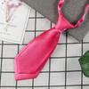 Acessórios de Camisa Feminina Estilo Preppy Ins Peça Dupla Gravata Pequena Cor Pura Objetos Pequenos Camadas Duplas Laço Curto Profissional