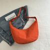 Bolso bandolera para mujer 2024 Nuevo Gran capacidad Bolso dumpling Estudiante Simple Pareja Ligero Color sólido Casual Bolso de hombro