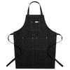 Delantal de vaquero para cafetería, tienda de té con leche, tatuador, cocina, para hombres y mujeres, pintura, restaurante, ropa de trabajo, logotipo impreso personalizado.