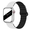 Para Apple Watch applewatch10 Geração Silicone Bicolor Esportivo Pulseira Magnética s9 Geração iwatchSE