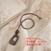 Colgante geométrico de madera estilo vintage, cadena larga para suéter, collar con colgante de cordón, accesorio de moda para mujer, disponible para venta al por mayor