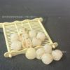 Acessórios para joias de escultura Bodhi em jade branco, contas de gato da sorte assadas em carbono, acessórios para pulseira faça você mesmo, material em lote disperso