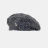 Otoño e Invierno Estilo Perezoso ~ Boina Dulce y Cool Tejida Negra Estilo Japonés para Mujer Simple Combinable Sombrero de Pintor Sombrero Belle
