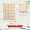 Papel para Caligrafía con Bordes Irregulares, Papel de Práctica para Caligrafía, Papel de Práctica para Escritura con Pincel, Papel de Arroz con 15 Cuadrículas, 12 Cuadrículas, 8K, 30 Hojas