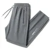 Pantalones Deportivos Gruesos y Cálidos con Forro de Felpa Nuevos para Hombre de Otoño e Invierno, Pantalones Largos Casuales de Color Sólido de Secado Rápido, Holgados de Pierna Recta para Hombre