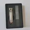 Conjunto de 4 peças cortadores de unha anti-respingo de aço inoxidável em estoque atacado lixa de vidro cortadores de unha kit presente cortadores de unha