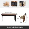 Mesa de Comedor Rectangular de Madera Maciza Estilo Francés de Mediados de Siglo Juego de Mesa y Sillas de Diseñador para Apartamentos Pequeños