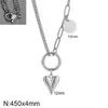 Moderna y Sencilla Cadena para Clavícula con Colgante de Corazón Apilado de Doble Capa de Acero Inoxidable Estrella de Seis Puntas Collar de Alta Gama para Mujeres