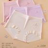 Li Yinya 210 Roupa Íntima Feminina de Cintura Média Cor Lisa Estampa Floral Offset Roupa Íntima com 50 Letras Impressas Cueca
