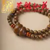 Sándalo Verde DIY Estilo Calabaza de la Fortuna Pulsera de 6 mm Yiming Xianyuan Pulsera de Cuentas Estilo Simple Creativo para Hombres y Mujeres