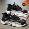 Zapatos de Algodón de Invierno para Hombre, Nuevos Zapatos Deportivos Acolchados de Terciopelo, Zapatos Casuales Versátiles de Moda con Suela Gruesa Antideslizante, Zapatos para Correr para Hombre