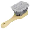 Cepillo para llantas de coche, mango corto, cepillo de limpieza para rines de cerdas largas, cepillo para lavado de autos de cerdas suaves, cepillo para limpieza de alfombrillas y tela, venta al por mayor
