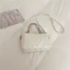 2026 Bolso Cuadrado Pequeño Retro Nuevo para Mujer Bolso de Hombro Simple Versátil Bolso Cruzado Moda Nicho Bolso de Mano para el Trabajo
