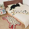 Alfombra Decorativa Resistente a Manchas Linda para Sofá Transfronteriza, Alfombrilla de Terciopelo para Mesita de Noche, Almohadilla Suave Refrescante para Dormitorio, Alfombra de Terciopelo de Comercio Exterior
