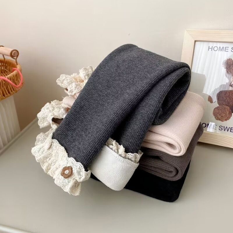 女童加绒打底裤秋冬新_主图01