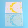 Molde para Hornear Estrella y Luna Plantilla de Pintura en Spray Láser Plantilla de Pintura Infantil Estrella y Luna