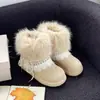 Zapatos de Algodón Retro con Forro de Polar 2026 con Cordones, Patrón Fair Isle, Cálidos y Versátiles, Nuevas Botas de Nieve con Cordones Otoño/Invierno para Mujer