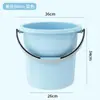 Balde Doméstico para Armazenamento de Água Plástico Espessado Balde Grande Alforje Barril Grande Dormitório Estudantil Resistente Balde para Lavanderia Bacia