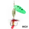 Ftk Cucharilla Giratoria Compuesta con Anzuelos Triples de Plumas para Lanzamiento a Larga Distancia, Adecuada para Lubina y Pez de Boca Ancha, Transfronterizo