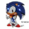Balão de Filme de Alumínio Sonic the Hedgehog Conjunto de Cinco Peças Balão de Aniversário para Meninos Combo de Balão para Festa Temática Sonic