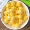 12mm cor sólida banhado AB acrílico fig furo passante contas diy corrente de celular pulseira material de contas feito à mão lote