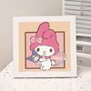 Animación de Dibujos Animados Nueva Pintura de Diamantes Kuromi DIY Juguetes de Pintura de Diamantes Hechos a Mano para Niños con Marco de Fotos Mesa Regalo