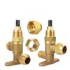 Válvula de Cierre Total de Cobre Accesorios de Refrigeración Válvula de Cierre para Mantenimiento de Aire Acondicionado Almacenamiento en Frío de Aire Acondicionado Válvula de Cierre para Refrigerador Válvula Recta de Cobre