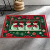 Tapetes de Entrada para Porta de Casa de Veludo de Cristal Transfronteiriços para o Natal Tapetes para Banheiro Entrada de Banheiro Carpete para Casa Tapetes Resistentes ao Desgaste e Manchas