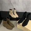 2026 Botas Cortas de Montar Retro de Tacón Grueso Moda Estilo Francés Botines Ajustados al Tobillo Botas Cortas Versátiles para Mujer Otoño e Invierno