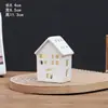 Artesanato de Casa Pequena de Natal em Cerâmica Velas Criativas de LED Atmosfera Festiva Europeia e Americana Decorações de Luz Noturna para Casa