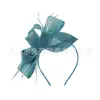 Novo Adorno de Cabeça de Linho Imitação da Amazon Adorno de Cabeça de Pena para Noiva Performance de Formatura Festival de Corridas de Cavalos Pequeno Chapéu Acessórios de Cabelo Faixa de Cabeça