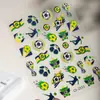 Adesivos de Arte de Unha Minimalistas em Relevo Copa do Mundo 2026 Elemento de Futebol Adesivos Ins Pintados à Mão Troféu Adesivos para Planner DIY