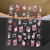 Estilo INS relevo 5D menina decoração de unhas adesivos doce bonito estilo nacional estrela rosa tridimensional coleção de adesivos de unhas