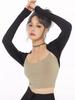 [Venta al por mayor transfronteriza] Chaleco Cardigan Pequeño de Baile Latino Negro Delgado Versátil Blusa Ajustada Top Elegante